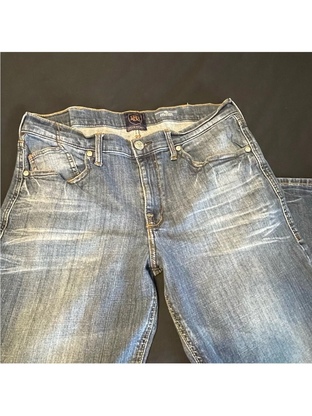 Rock Republic  Relaxed Straight Jeans Men's 36x32 Blue Cotton Faded